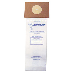 Janitized Vacuum Filter Bags Designed to Fit Nobles Lite Trac/Tennant Viper, 100/Carton (JANCXLT2)