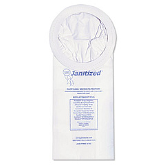 Janitized Vacuum Filter Bags Designed to Fit ProTeam 10 qt Super Coach/MegaVac, 100/Carton (JANPTMV2)