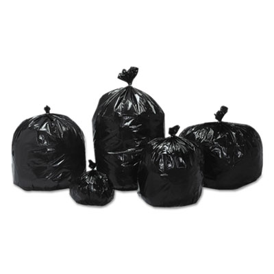 AbilityOne 8105013862362, SKILCRAFT Recycled Content Trash Can Liners, 56 gal, 1.5 mil, 43", Brown/Black, 100/Box