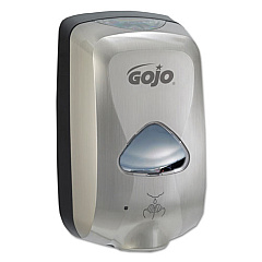 GOJO TFX TOUCH-FREE AUTOMATIC FOAM SOAP DISPENSER, 1,200 ML, 6.4" X 4.3" X 10.5", NICKEL (278912)