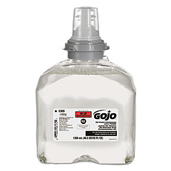 GOJO E2 Foam Handwash with PCMX Refill for TFX Dispensers, Fragrance-Free, 1,200 mL, 2/Carton (536902)
