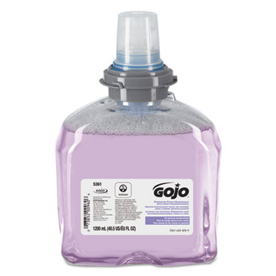 GOJO TFX Luxury Foam Hand Wash Refill, Cranberry Scent, 1,200 mL, 2/Carton (536102)
