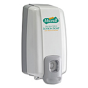 GOJO MICRELL NXT ANTIBACTERIAL LOTION SOAP DISPENSER, 1000 ML, 5.13" X 3.75" X 10", DOVE GRAY (212506)