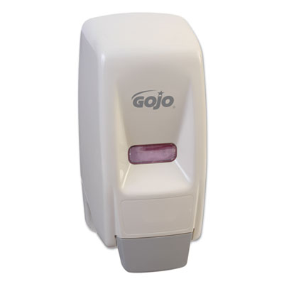 GOJO Bag-In-Box Liquid Soap Dispenser, 800 mL, 5.75 x 5.5 x 5.13, White, 12/Carton (903412)
