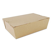 SCT ChampPak Carryout Boxes, #3, 7.75 x 5.5 x 2.5, Brown, Paper, 200/Carton (0733)