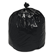 AbilityOne 8105013862312, SKILCRAFT Recycled Content Trash Can Liners, 33 gal, 1.3 mil, 33" x 40", Brown/Black, 100/Box