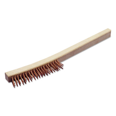 AbilityOne 7920002555135, SKILCRAFT, Wire Brush, 13.5" Length, 1.25" Bristles, Copper/Wood