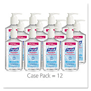 PURELL Advanced Hand Sanitizer Refreshing Gel, 12 oz Pump Bottle, Clean Scent, 12/Carton (365912CT)