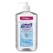 PURELL Advanced Hand Sanitizer Refreshing Gel, 20 oz Pump Bottle, Clean Scent, 12/Carton (302312)