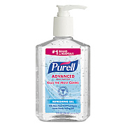 PURELL Advanced Refreshing Gel Hand Sanitizer, 8 oz Pump Bottle, Clean Scent (965212EA)