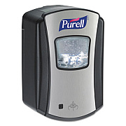 PURELL LTX-7 Touch-Free Dispenser, 700 mL, 5.75 x 4 x 4.88, Chrome/Black, 4/Carton (132804)