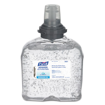 PURELL SKIN NOURISHING ADVANCED GEL HAND SANITIZER, 1200 ML REFILL, 4/CARTON (545104)