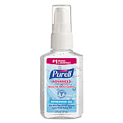 PURELL Advanced Hand Sanitizer Refreshing Gel, 2 oz Pump Bottle, Refreshing Scent, 24/Carton (960624)