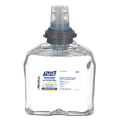 PURELL Advanced Hand Sanitizer Green Certified TFX Refill, Foam, 1,200 mL, Fragrance-Free, 2/Carton (539102CT)