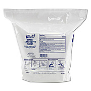 PURELL Hand Sanitizing Wipes, 6 x 8, Fresh Citrus Scent, White, 1,200/Refill Pouch, 2 Refills/Carton (911802)