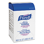 PURELL REFILL ADVANCED SOOTHING GEL HAND SANITIZER, BAG-IN-BOX, 800 ML (965606EA)