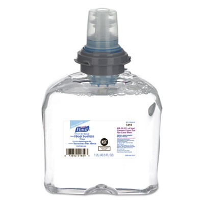 PURELL Advanced Hand Sanitizer E3-Rated Foam, 1,200 mL Refill, Fragrance-Free, 2/Carton (539302)