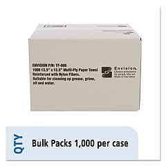 AbilityOne 7920008239773, SKILCRAFT, Total Wipes II Towel, 14.25 x 13.25, White, 1,000/Box