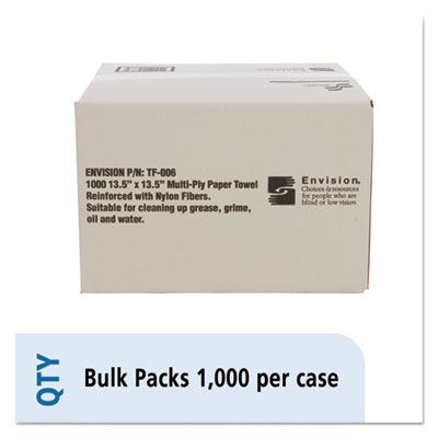 AbilityOne 7920008239773, SKILCRAFT, Total Wipes II Towel, 14.25 x 13.25, White, 1,000/Box