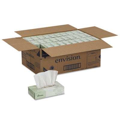 Georgia Pacific Professional Envision White Facial Tissue, 2-Ply, White, 100 Sheets/Box, 30 Boxes/Carton (47410)
