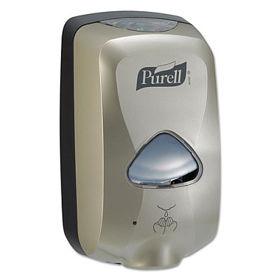 PURELL TFX TOUCH FREE DISPENSER, 1200 ML, 6.5" X 4.5" X 10.5", NICKEL (278012)