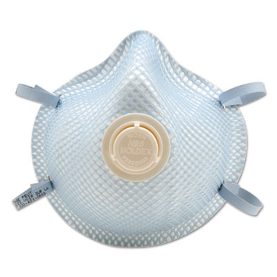 Moldex 2300N95 Series Particulate Respirator, Half-Face Mask, Medium/Large, 10/Box
