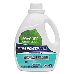 Seventh Generation Natural Liquid Laundry Detergent, Ultra Power Plus, Fresh Scent, 54 Loads, 95 Oz (22927)