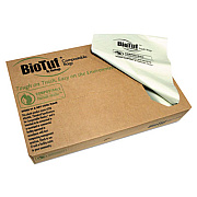 Heritage Biotuf Compostable Can Liners, 28 x 45, 30 gal, Green, 150/Carton (Y5645EER01)