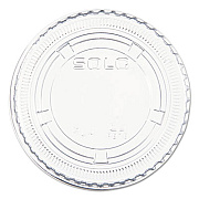Dart PORTION/SOUFFLE CUP LIDS, FITS 3.25-9 OZ CUPS, CLEAR, 125/SLEEVE, 20 SLEEVES/CARTON (PL4N)