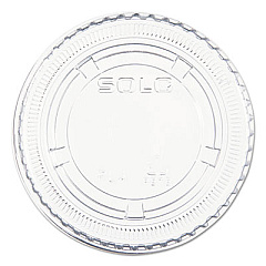 Dart PORTION/SOUFFLE CUP LIDS, FITS 3.25-9 OZ CUPS, CLEAR, 125/SLEEVE, 20 SLEEVES/CARTON (PL4N)
