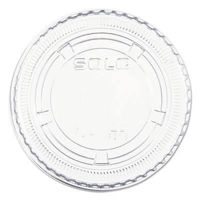Dart PORTION/SOUFFLE CUP LIDS, FITS 3.25-9 OZ CUPS, CLEAR, 125/SLEEVE, 20 SLEEVES/CARTON (PL4N)