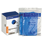 First Aid Only SmartCompliance Lightweight Nitrile Gloves, One Size Fits Most, Clear, 2/Box (FAE6018)