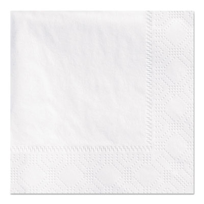 Hoffmaster Embossed Beverage Napkins, 2-Ply, 9.5 x 9.5, White, 1,000/Carton (180300)