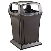 Rubbermaid Commercial Ranger Fire-Safe Waste Container, 45 gal, Structural Foam, Black (917388BLA)