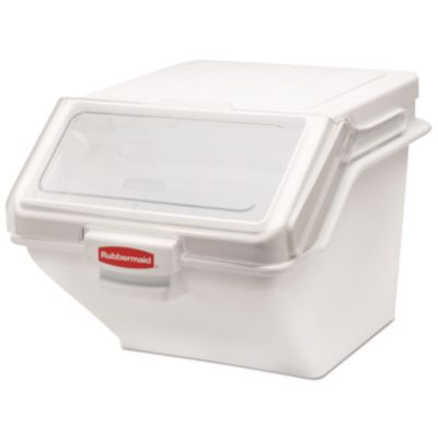 Rubbermaid Commercial PROSAVE Shelf Ingredient Bin, 19.2 x 23.5 x 16.88, White, Plastic (FG9G5800WHT)