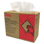 Cascades PRO Tuff-Job Spunlace Towels, 1-Ply, 9.75 x 16.75, White, 80 Sheets/Box, 5 Boxes/Carton (W810)