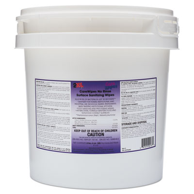 2XL CAREWIPES SURFACE SANITIZING WIPES, 10 X 10, 500/BUCKET, 2 BUCKETS/CARTON (4452)