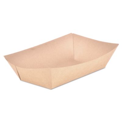 SCT Eco Food Trays, 5 lb Capacity, Brown, Paper, 500/Carton (0529)