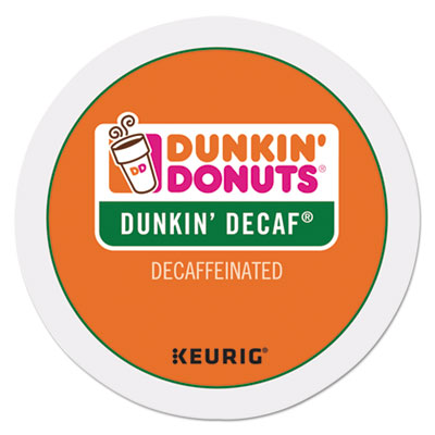 Dunkin Donuts K-Cup Pods, Dunkin' Decaf, 24/Box (0846)
