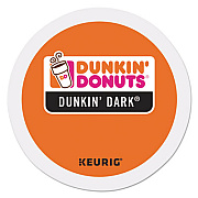Dunkin Donuts K-Cup Pods, Dunkin' Dark Roast, 24/Box (0849)