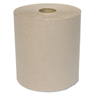 GEN Hardwound Roll Towels, 1-Ply, Kraft, 8" x 700 ft, 6/Carton (GEN1826)