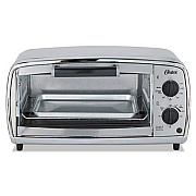 Oster Toaster Oven, 4-Slice, 11.1 X 17.4 X 9 1/2, Stainless Steel (TVGS1)