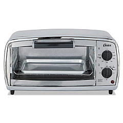 Oster Toaster Oven, 4-Slice, 11.1 X 17.4 X 9 1/2, Stainless Steel (TVGS1)