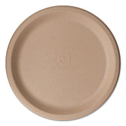 Eco-Products Wheat Straw Dinnerware, Plate, 9" Diameter, 500/carton (EPPW9)