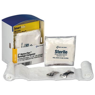 First Aid Only Refill For Smartcompliance General Business Cabinet, Bandage Compress,2x36,4/bx (FAE5009)