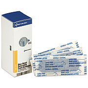 First Aid Only Metal Detectable Adhesive Bandages, Foam, Blue, 1 x 3, 25/Box (FAE3110)