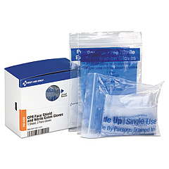 First Aid Only Refill for SmartCompliance General Business Cabinet, (1) CPR Mask; (4) Gloves (FAE6100)