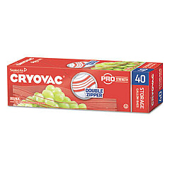 Diversey 100946907 Cryovac One Gallon Storage Bag Dual Zipper