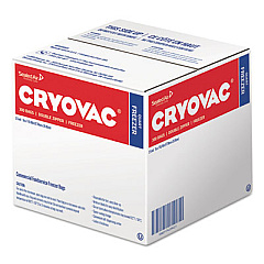Diversey Cryovac One Quart Freezer Bag Dual Zipper, 1 qt, 2.5 mil, 7" x 7.94", Clear, 300/Carton (100946905)
