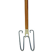 Boardwalk Wedge Dust Mop Head Frame/Lacquered Wood Handle, 0.94" dia x 48" Length, Natural (1492)